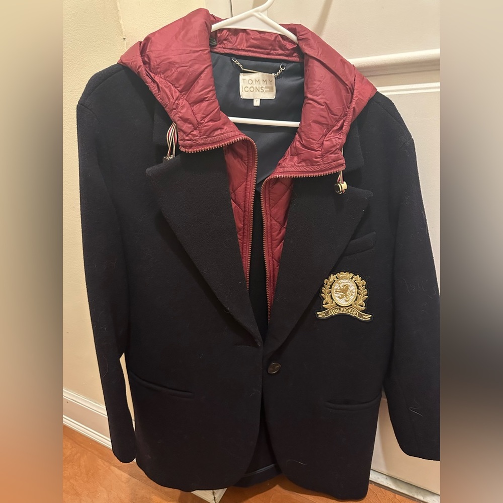 Tommy Hilfiger dark blue coat, size 1